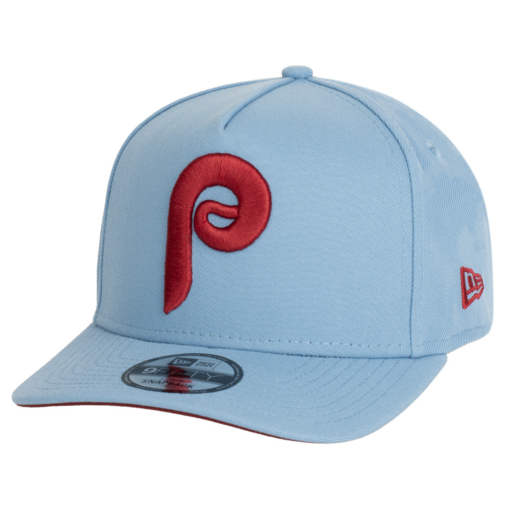 MLB Philadelphia Phillies New Era Team Undervisor 9FIFTY A-Frame Snapback Hat - Blue