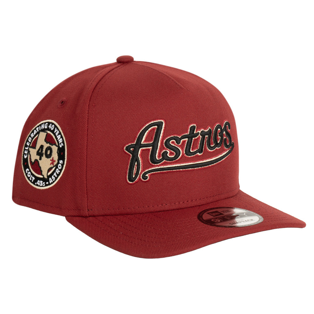 MLB Houston Astros New Era Team Undervisor 9FIFTY A-Frame Snapback Hat - Red