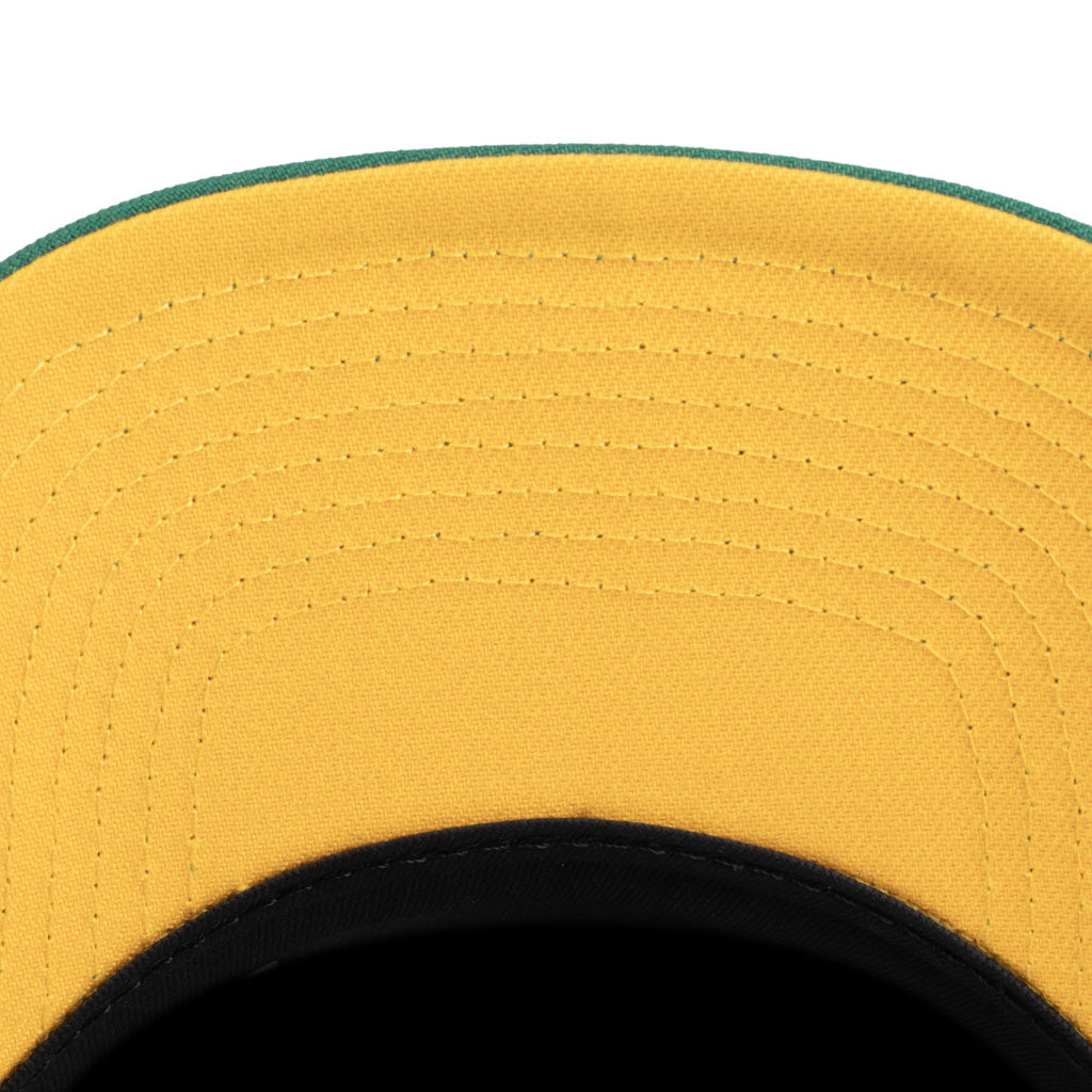 MLB Oakland Athletics New Era Team Undervisor 9FIFTY A-Frame Snapback Hat - Green