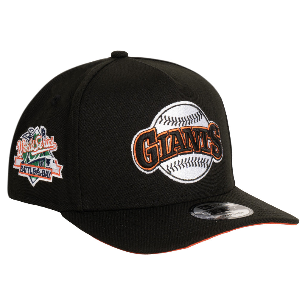 MLB San Francisco Giants New Era Team Undervisor 9FIFTY A-Frame Snapback Hat - Black