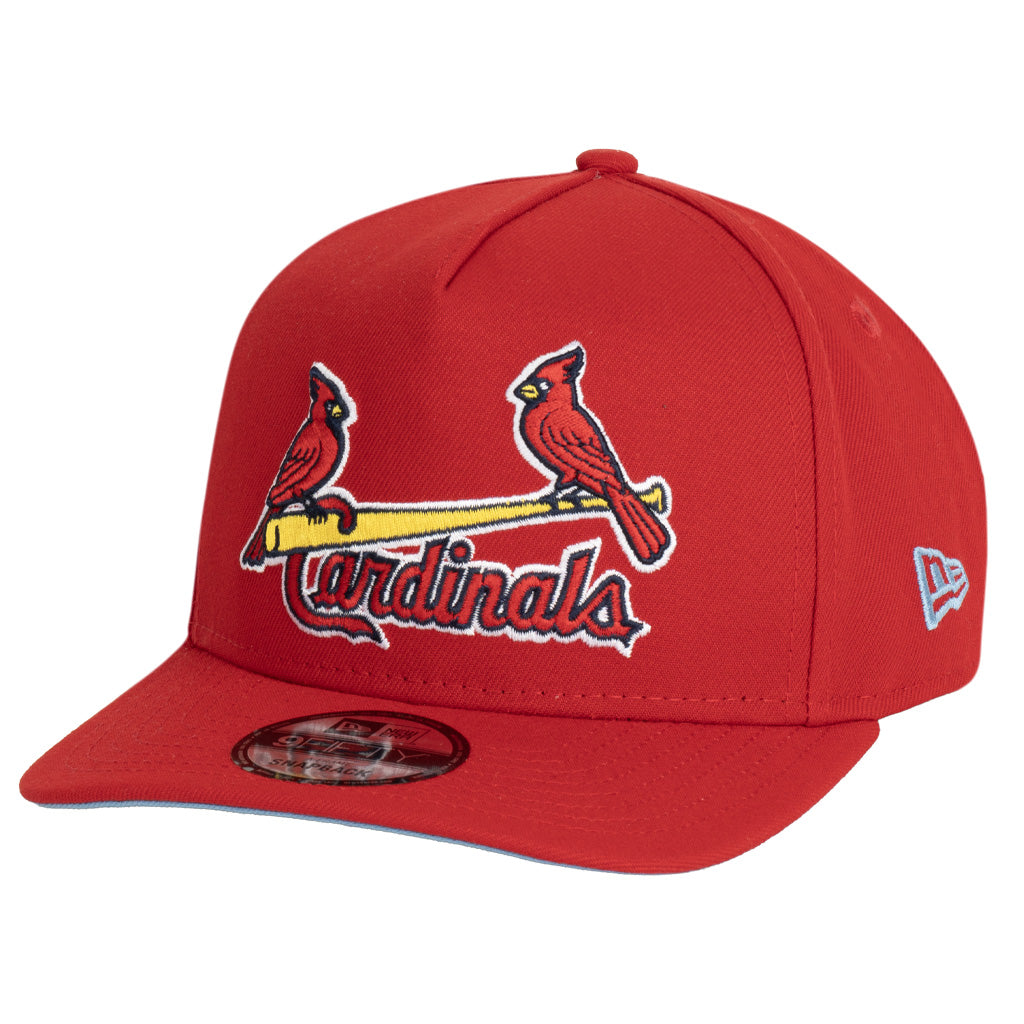 MLB St. Louis Cardinals New Era Team Undervisor 9FIFTY A-Frame Snapback Hat - Red