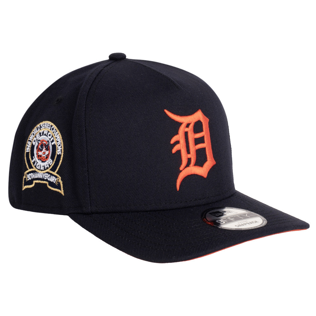 MLB Detroit Tigers New Era Team Undervisor 9FIFTY A-Frame Snapback Hat - Navy