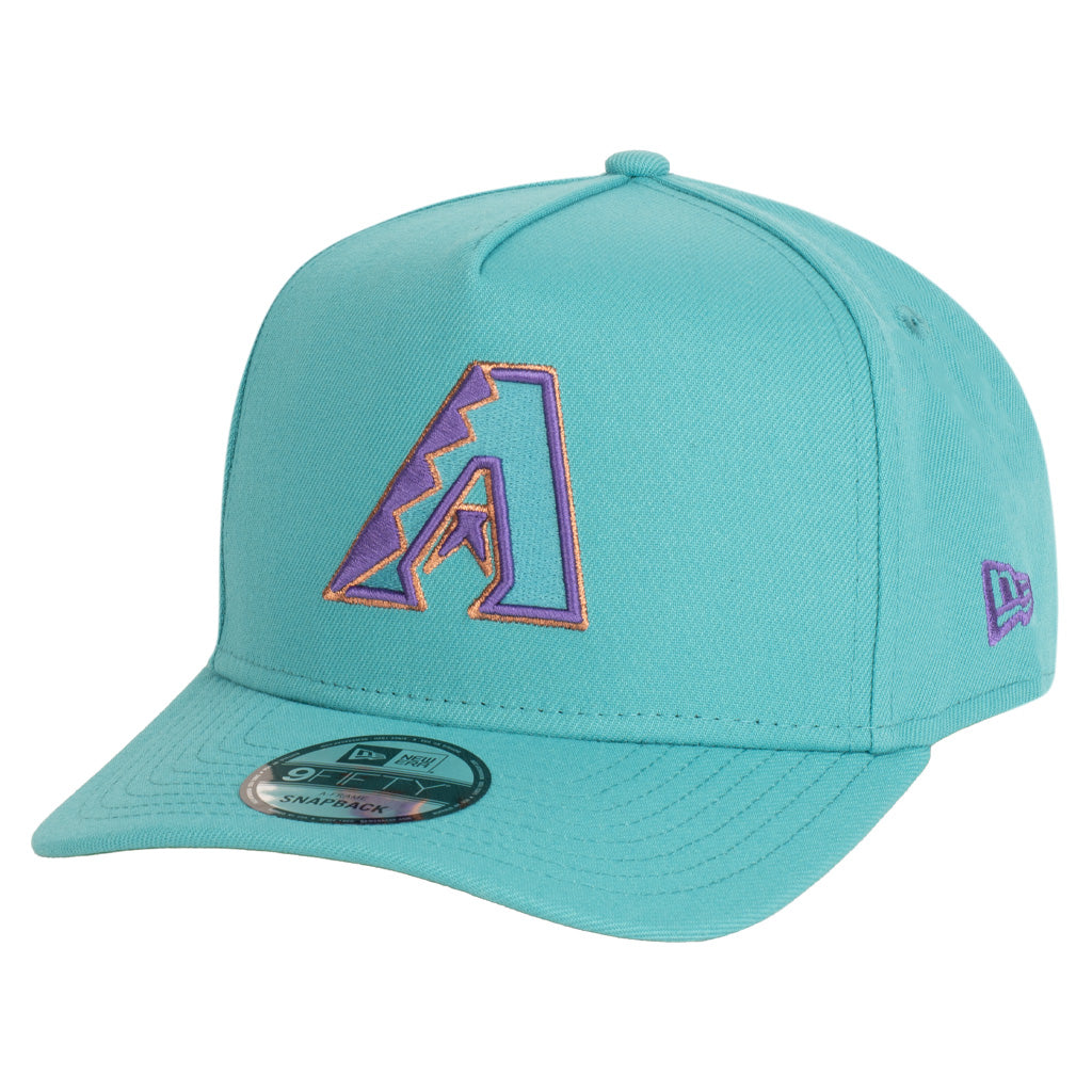 MLB Arizona Diamondbacks New Era Team Undervisor 9FIFTY A-Frame Snapback Hat - Teal