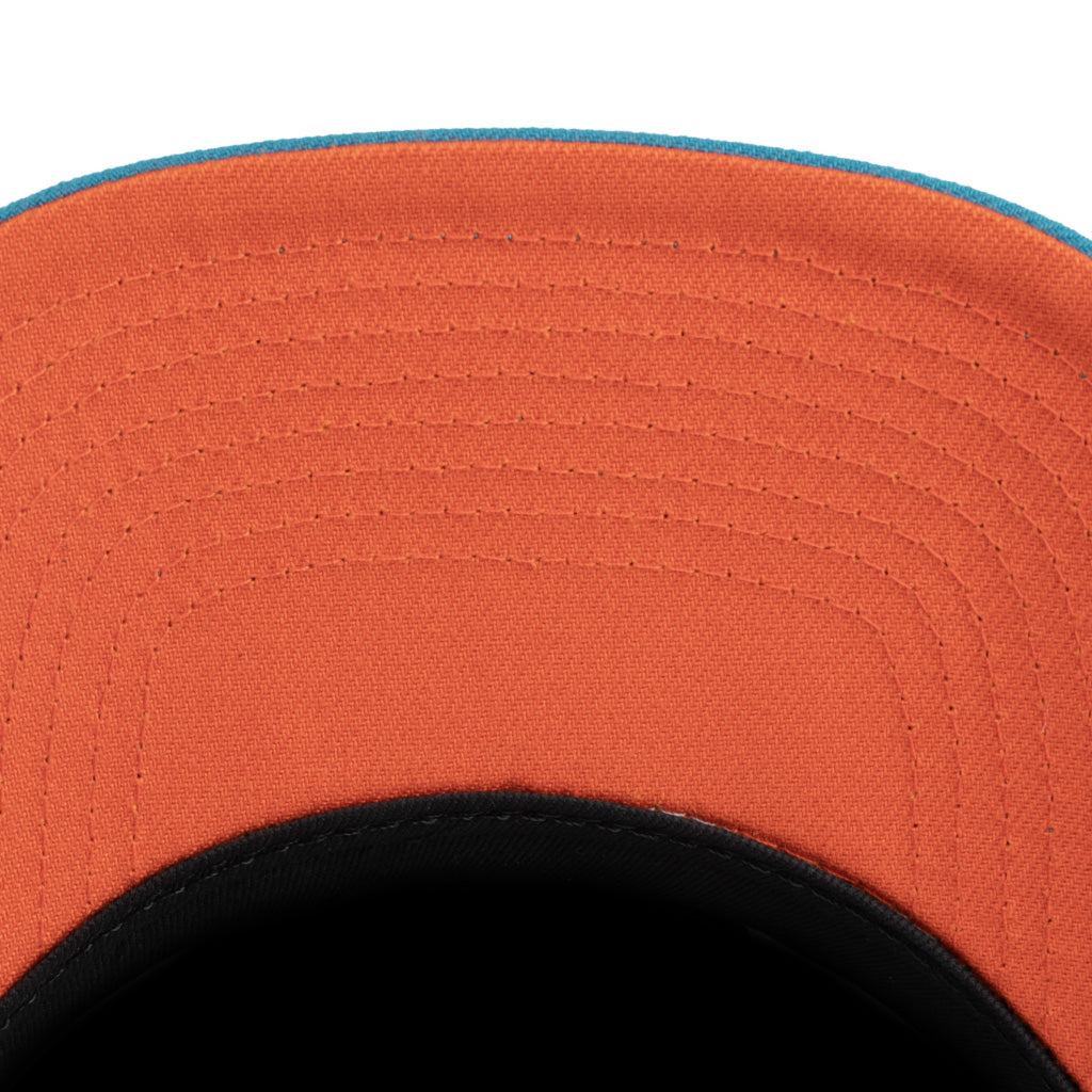 NFL Miami Dolphins New Era Team Undervisor 9FIFTY A-Frame Snapback Hat - Teal