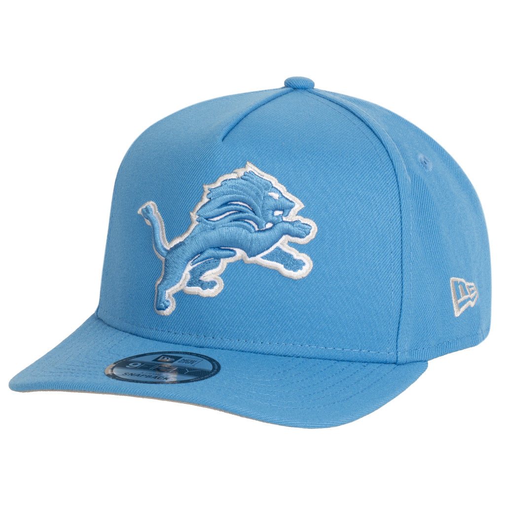 NFL Detroit Lions New Era Team Undervisor 9FIFTY A-Frame Snapback Hat - Blue