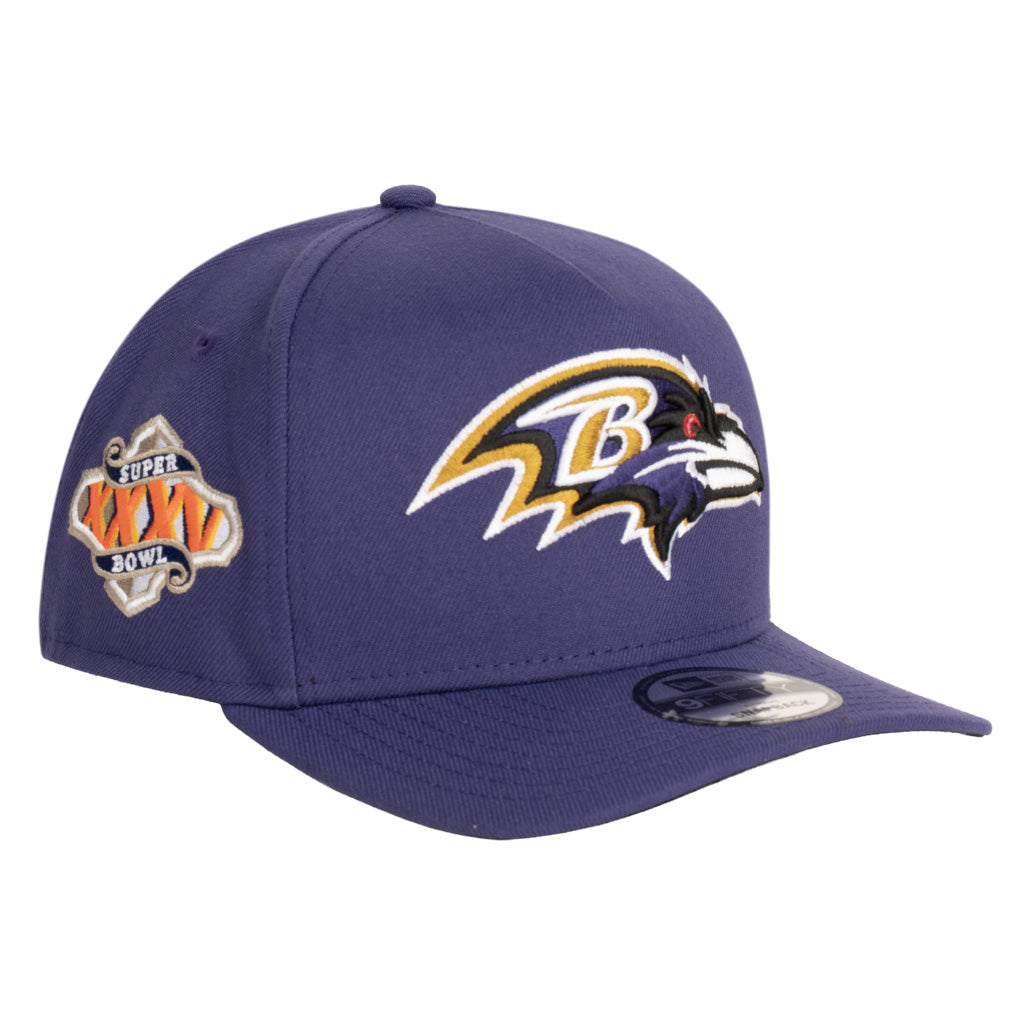 NFL Baltimore Ravens New Era Team Undervisor 9FIFTY A-Frame Snapback Hat - Purple