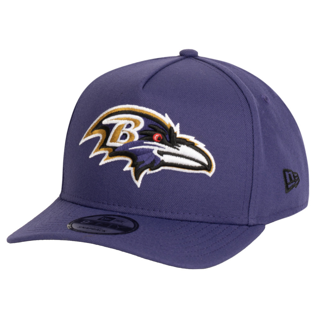 NFL Baltimore Ravens New Era Team Undervisor 9FIFTY A-Frame Snapback Hat - Purple