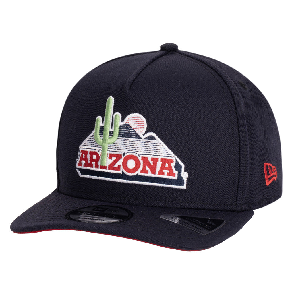 NCAA Arizona Wildcats New Era Team Undervisor 9FIFTY A-Frame Snapback Hat - Navy