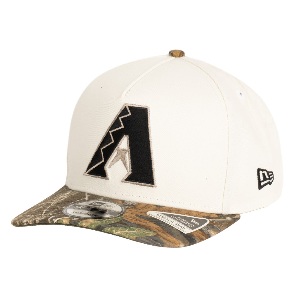 MLB Arizona Diamondbacks New Era Real Tree 9FIFTY A-Frame Snapback Hat - Cream