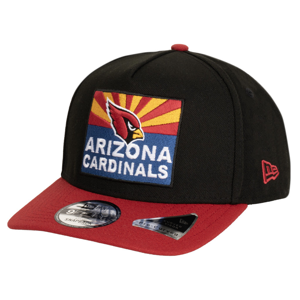 NFL Arizona Cardinals New Era Two-Tone Arizona Flag 9FIFTY A-Frame Snapback Hat - Black