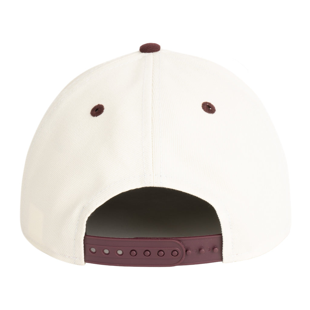 NCAA Arizona State Sun Devils New Era Two-Tone Sparky Gold Contrast 9FIFTY A-Frame Snapback Hat - Cream