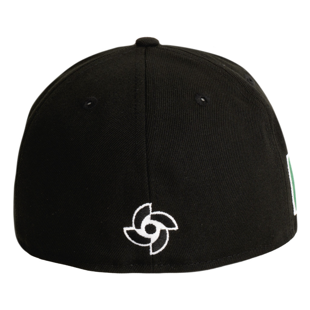 Mexico WBC New Era Black And White 59FIFTY Fitted Hat - Black