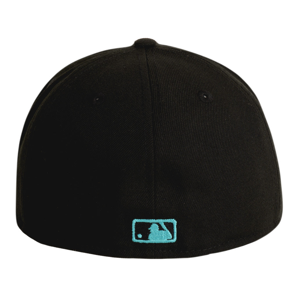 MLB Arizona Diamondbacks New Era Teal Outline City Connect 59FIFTY Fitted Hat - Black