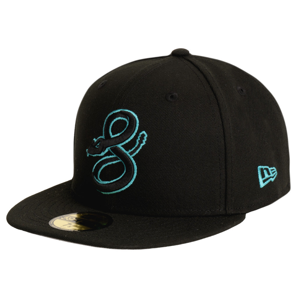 MLB Arizona Diamondbacks New Era Teal Outline City Connect 59FIFTY Fitted Hat - Black