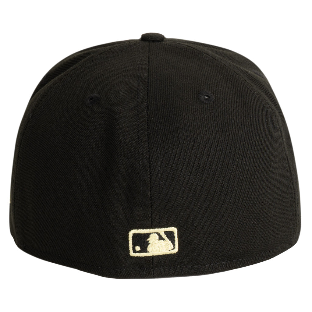 MLB Arizona Diamondbacks New Era Tan Logo 59FIFTY Fitted Hat - Black