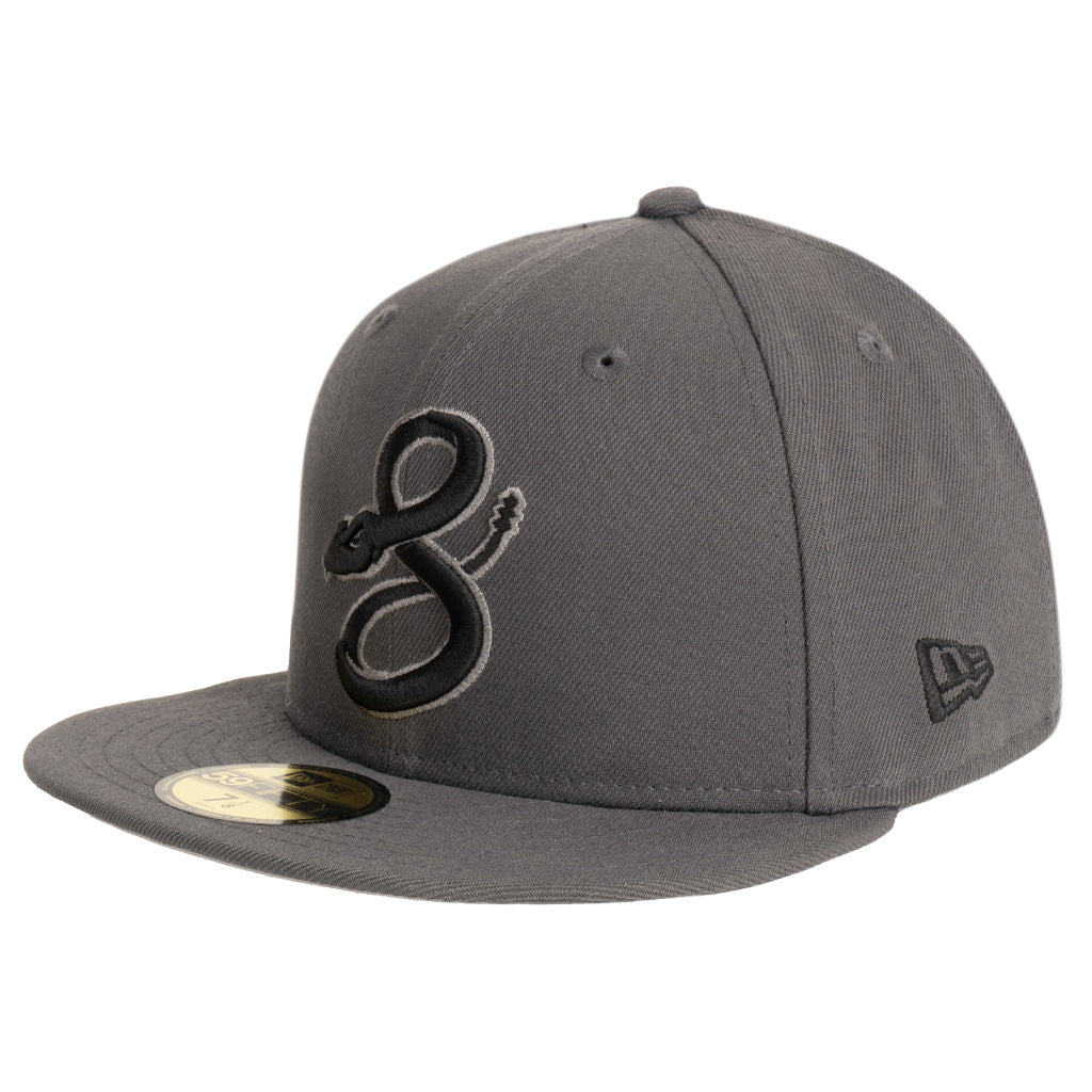 MLB Arizona Diamondbacks New Era Graphite And Black 59FIFTY Fitted Hat - Graphite