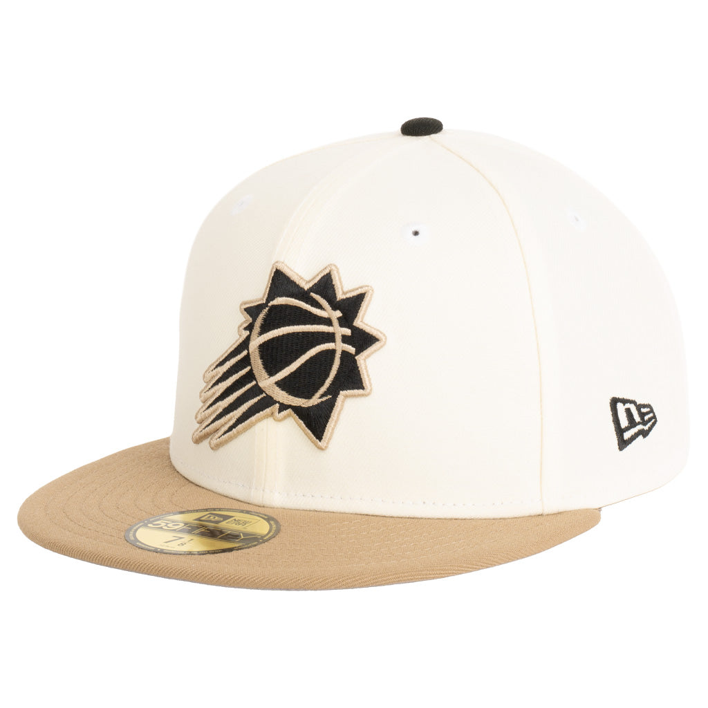 NBA Phoenix Suns New Era Dark Harvester 59FIFTY Fitted Hat - Cream