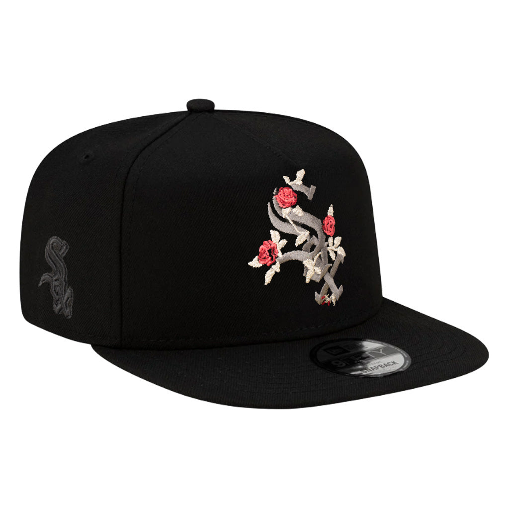 MLB Chicago White Sox New Era Black Roses 9FIFTY A-Frame Snapback Hat - Black