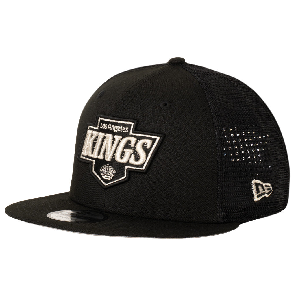 NHL Los Angeles Kings New Era Shadowline Trucker 9FIFTY Snapback Hat - Black