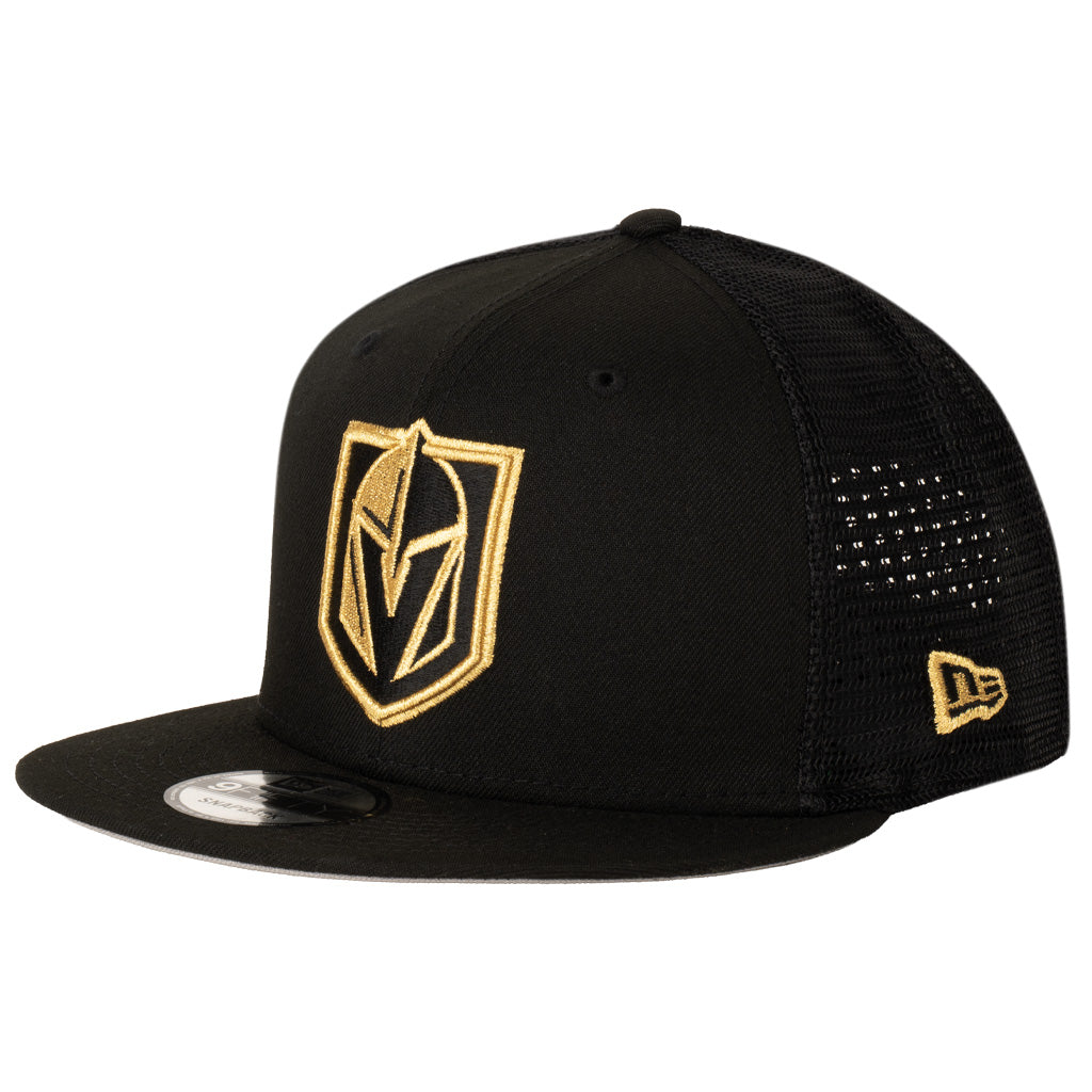 NHL Vegas Golden Knights New Era Shadowline Trucker 9FIFTY Snapback Hat - Black