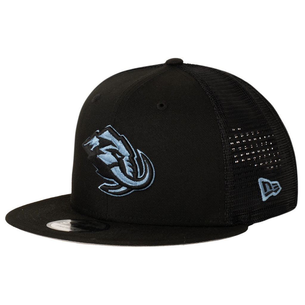 NHL Utah Mammoth New Era Shadowline Trucker 9FIFTY Snapback Hat - Black
