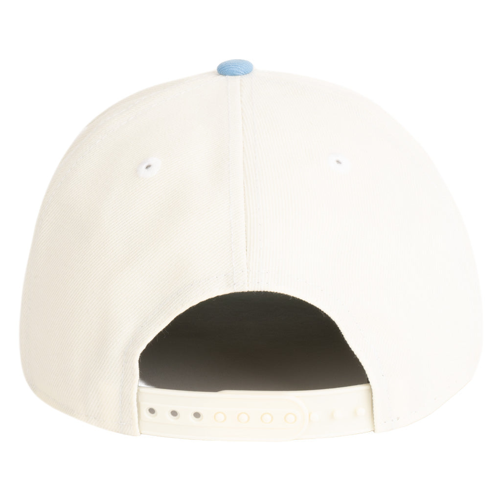 NBA Los Angeles Lakers New Era Two-Tone Throwback Team Color 9FIFTY A-Frame Snapback Hat - Cream