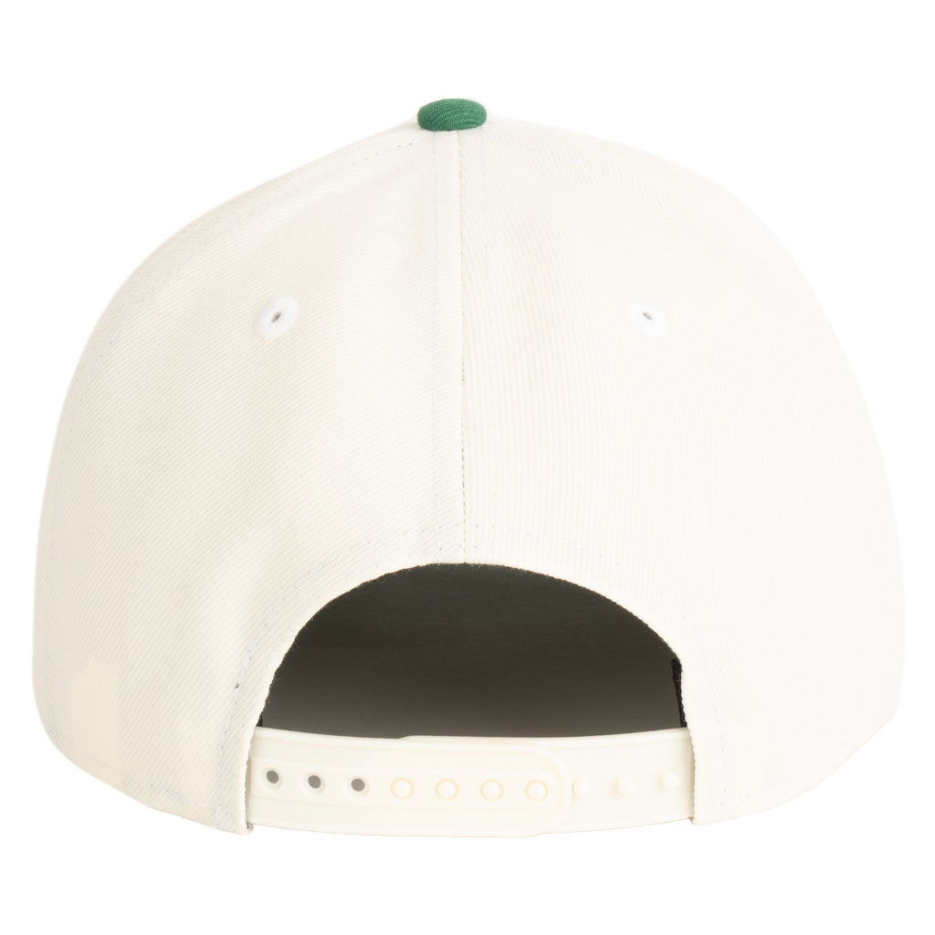 NBA Boston Celtics New Era Two-Tone  Throwback Team Color 9FIFTY A-Frame Snapback Hat - Cream