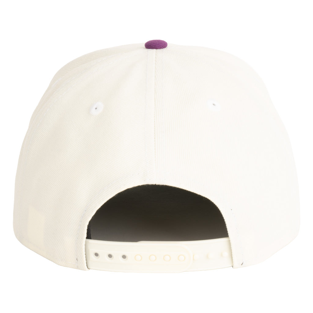 NBA Phoenix Suns New Era Two-Tone Sunburst Throwback Team Color 9FIFTY A-Frame Snapback Hat - Cream