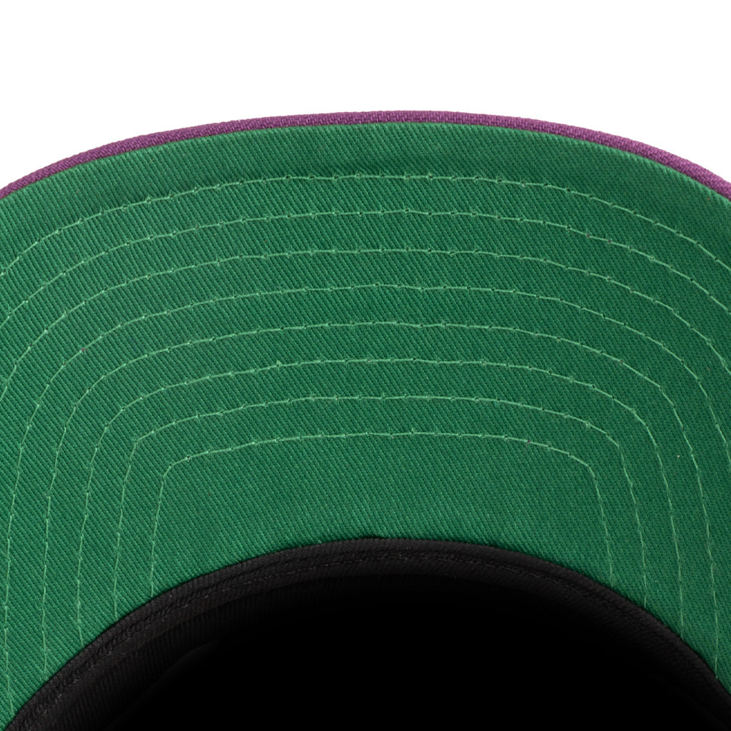 NBA Phoenix Suns New Era Two-Tone Sunburst Throwback Team Color 9FIFTY A-Frame Snapback Hat - Cream