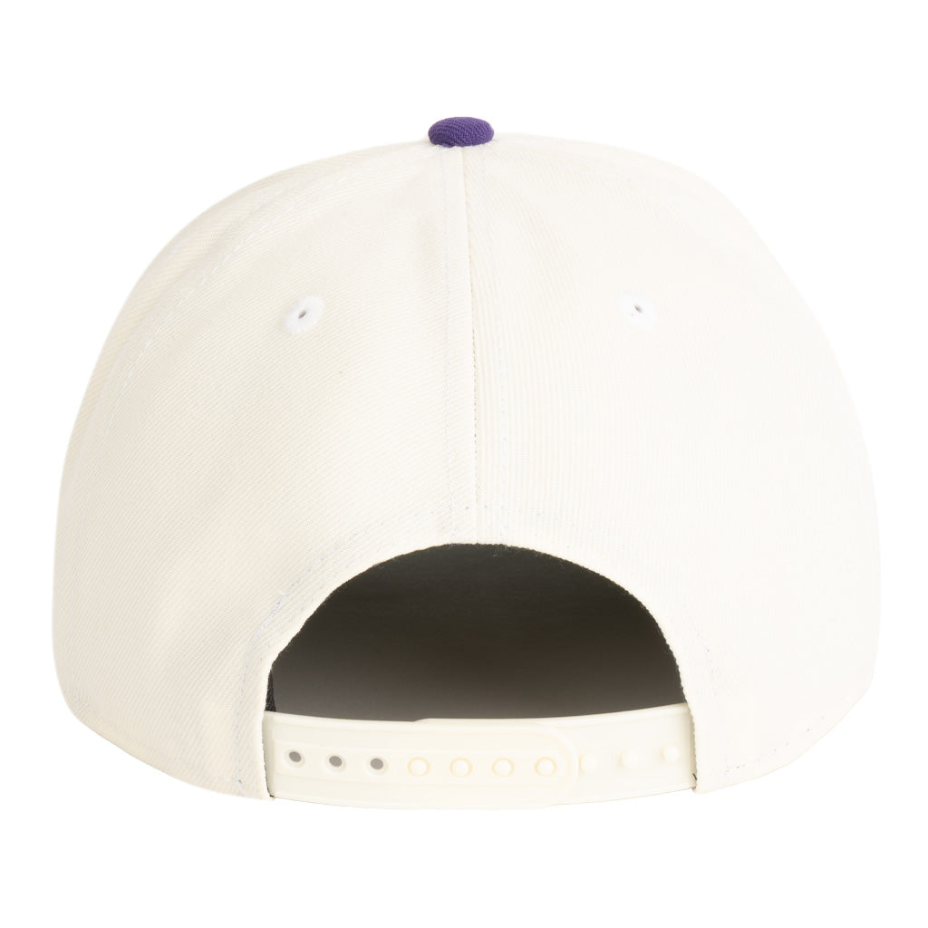 NBA Phoenix Suns New Era Two-Tone Throwback Team Color 9FIFTY A-Frame Snapback Hat - Cream