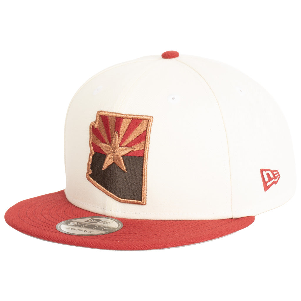 NFL Arizona Cardinals New Era Two-Tone State Rivalry 9FIFTY Snapback Hat - Cream