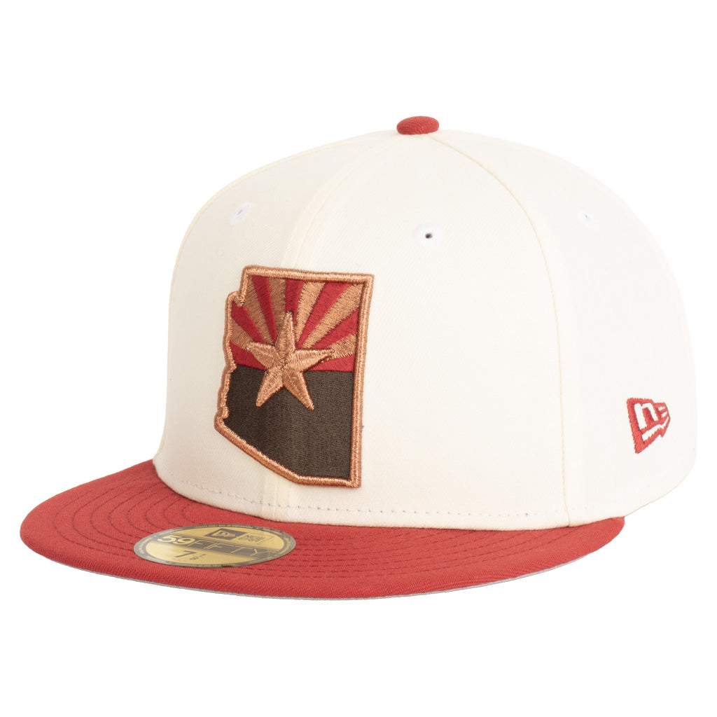 NFL Arizona Cardinals New Era Two-Tone State Rivalry 59FIFTY Fitted Hat - Cream