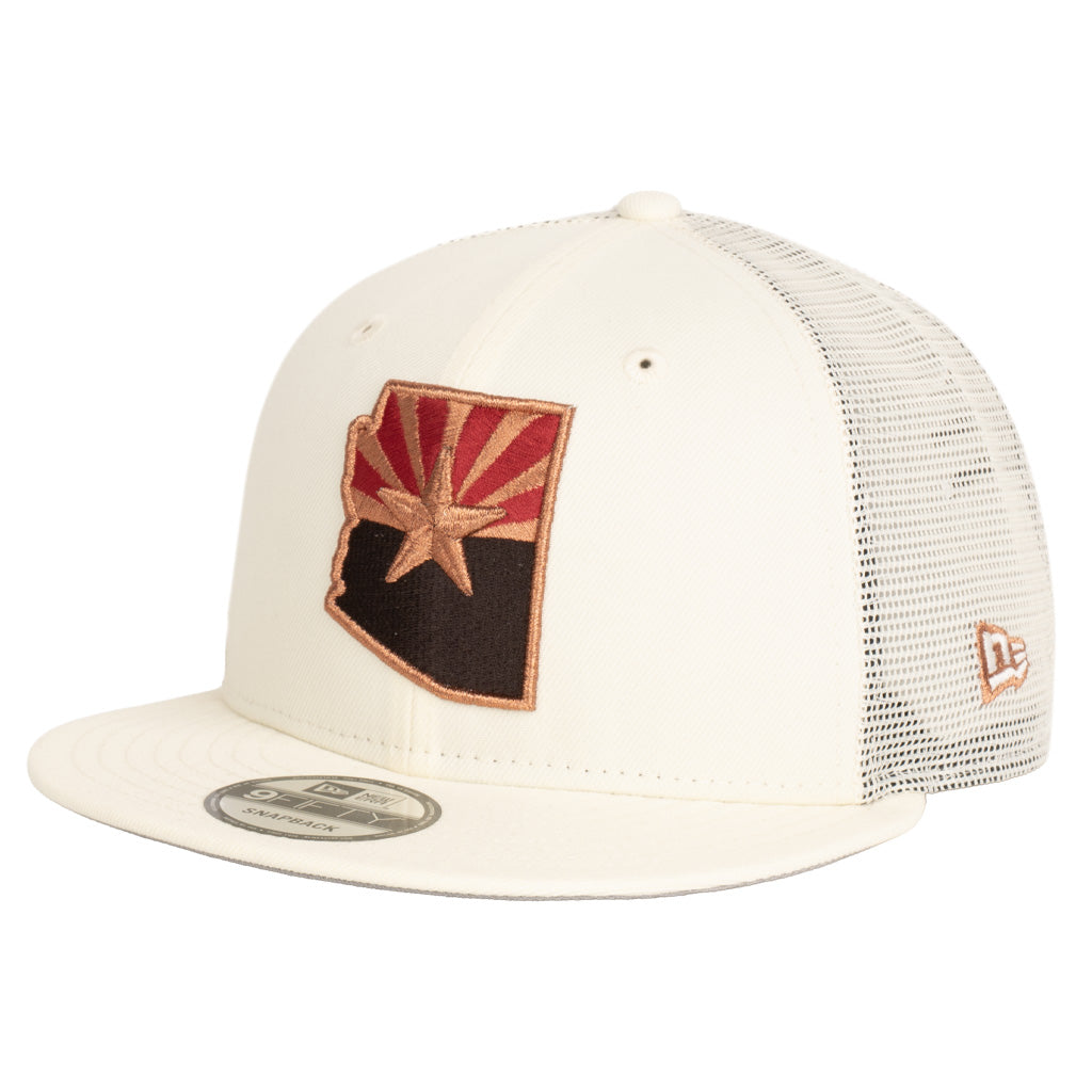 NFL Arizona Cardinals New Era Rival State Shadowline Trucker 9FIFTY Snapback Hat - Cream