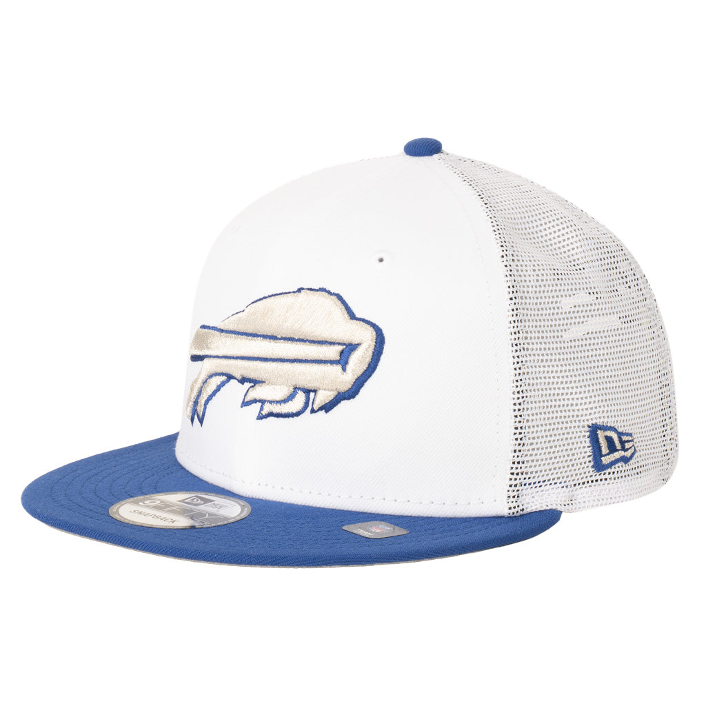 NFL Buffalo Bills New Era Rival Shadowline Trucker 9FIFTY Snapback Hat - White