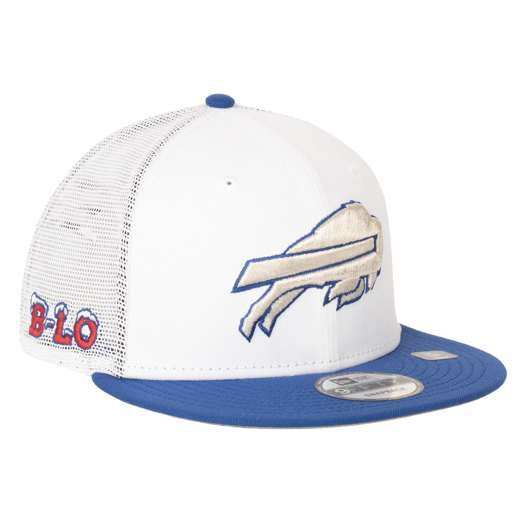 NFL Buffalo Bills New Era Rival Shadowline Trucker 9FIFTY Snapback Hat - White