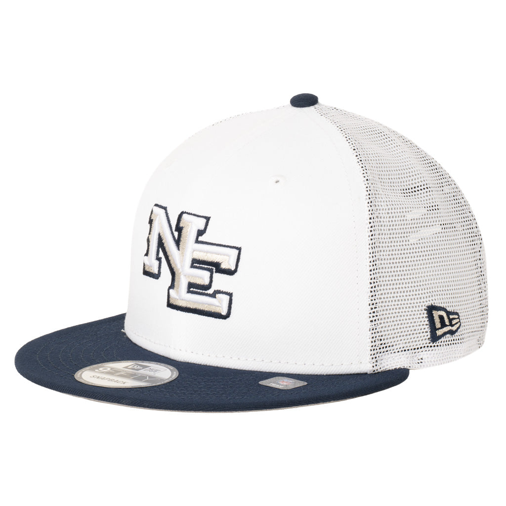 NFL New England Patriots New Era Rival Shadowline Trucker 9FIFTY Snapback Hat - White