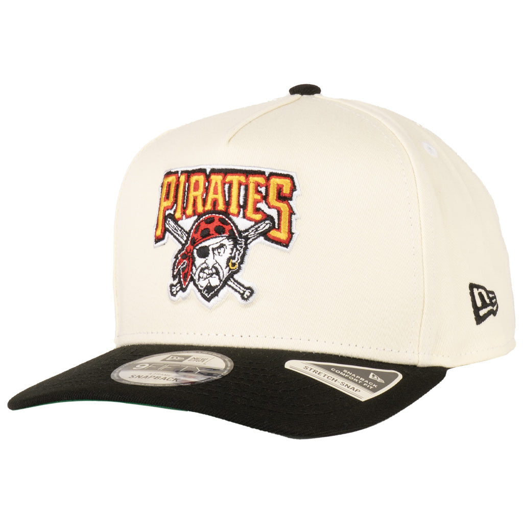 MLB Pittsburgh Pirates New Era Alternate Two-Tone TC 9FIFTY A-Frame Snapback Hat - Cream