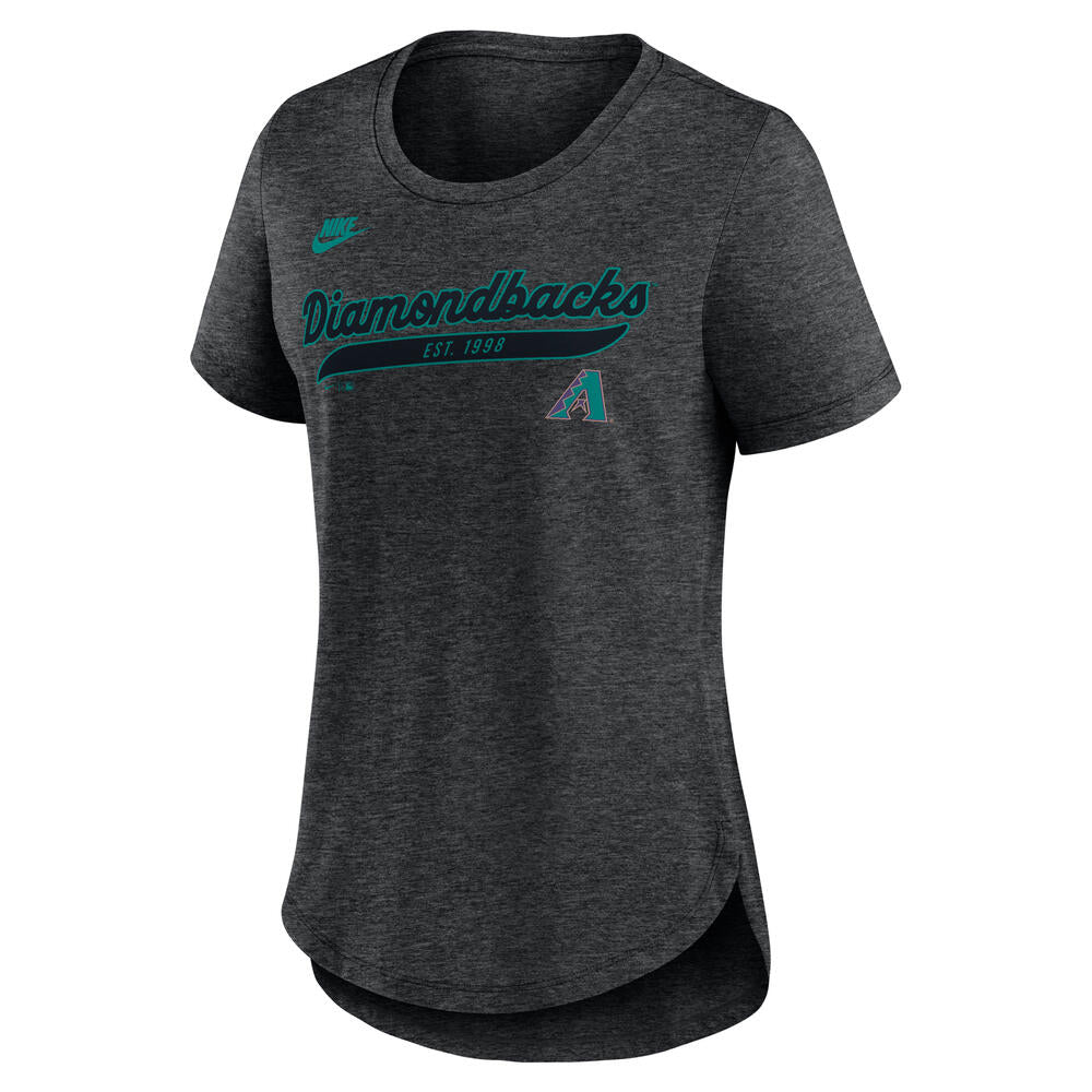 MLB Arizona Diamondbacks Women's Nike Cooperstown Tri-Blend T-Shirt - Black
