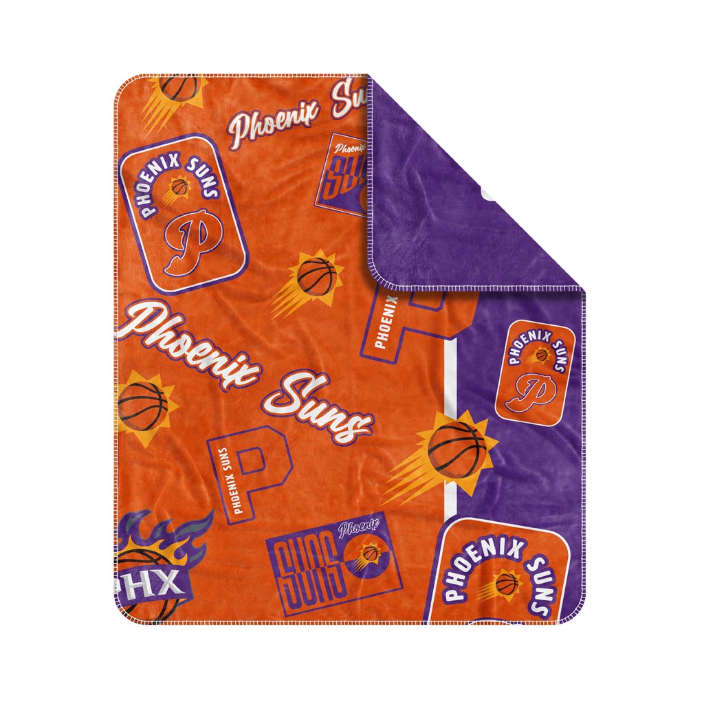 NBA Phoenix Suns Logo Brands Dream Weave Blanket - Orange
