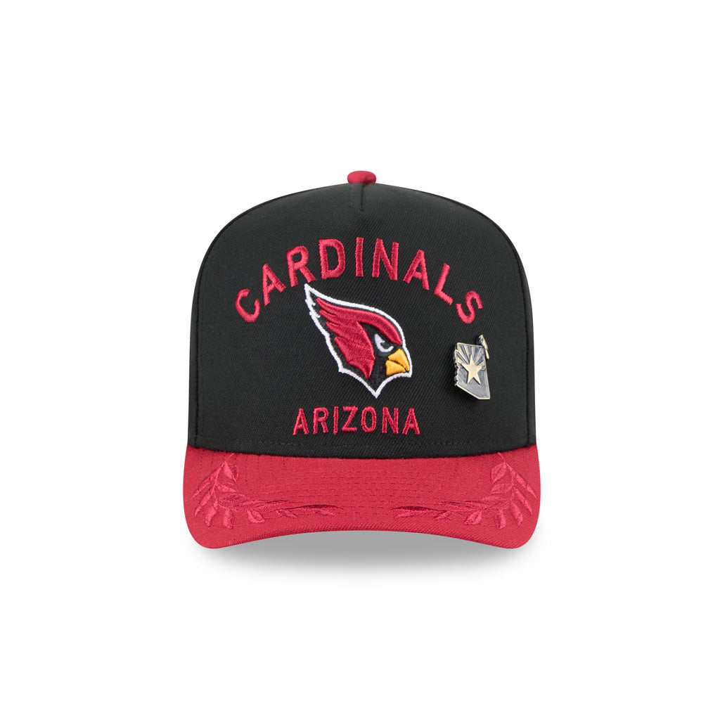 NFL Arizona Cardinals New Era 2025 Draft 59FIFTY A-Frame Fitted Hat - Black