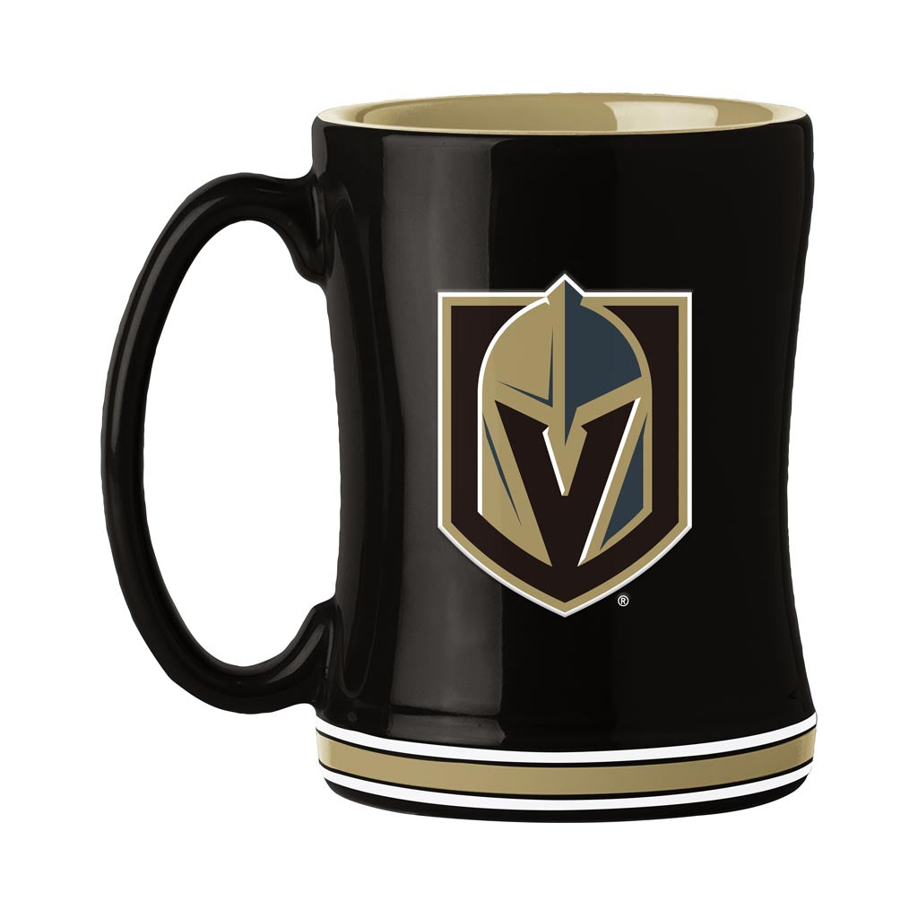 NHL Vegas Golden Knights Logo Brands Relief Mug - Black