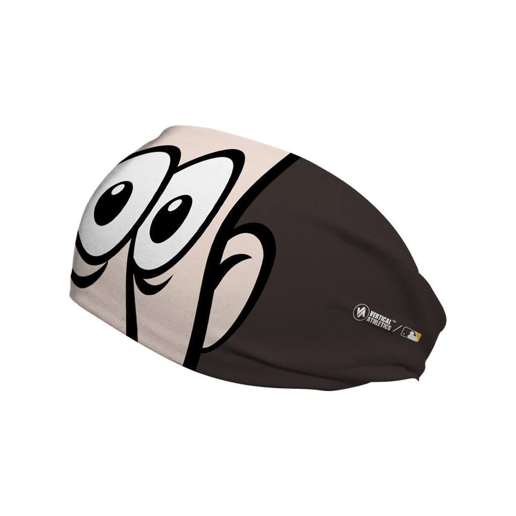 MLB San Diego Padres Vertical Athletics Mascot Stare Headband - Brown