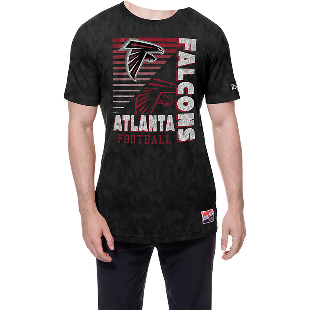 NFL Atlanta Falcons New Era Throwback Wash T-Shirt - Black