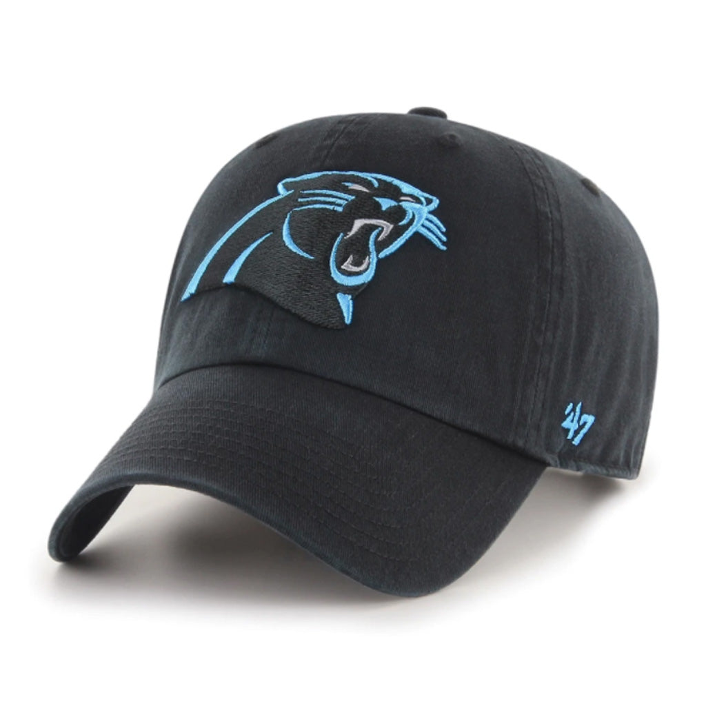 NFL Carolina Panthers '47 Clean Up Adjustable Hat - Black