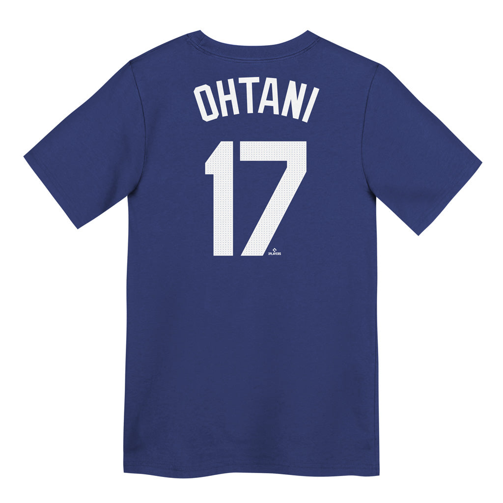 MLB Los Angeles Dodgers Shohei Ohtani Kids Nike Name & Number T-Shirt