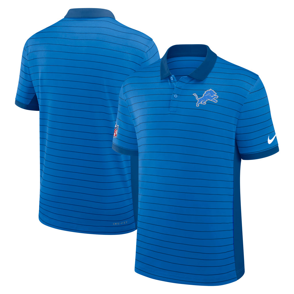 NFL Detroit Lions Nike 2025 Dri-Fit Striped Polo - Navy