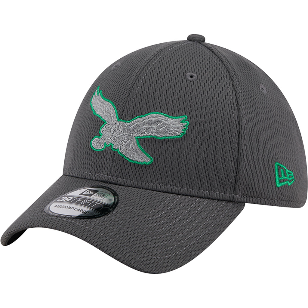 NFL Philadelphia Eagles New Era Tonal Graphite 39THIRTY Flex Fit Hat - Graphite