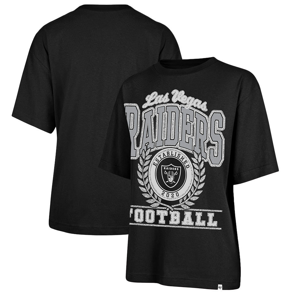 NFL Las Vegas Raiders Women's '47 Ring True Foundation T-Shirt - Black