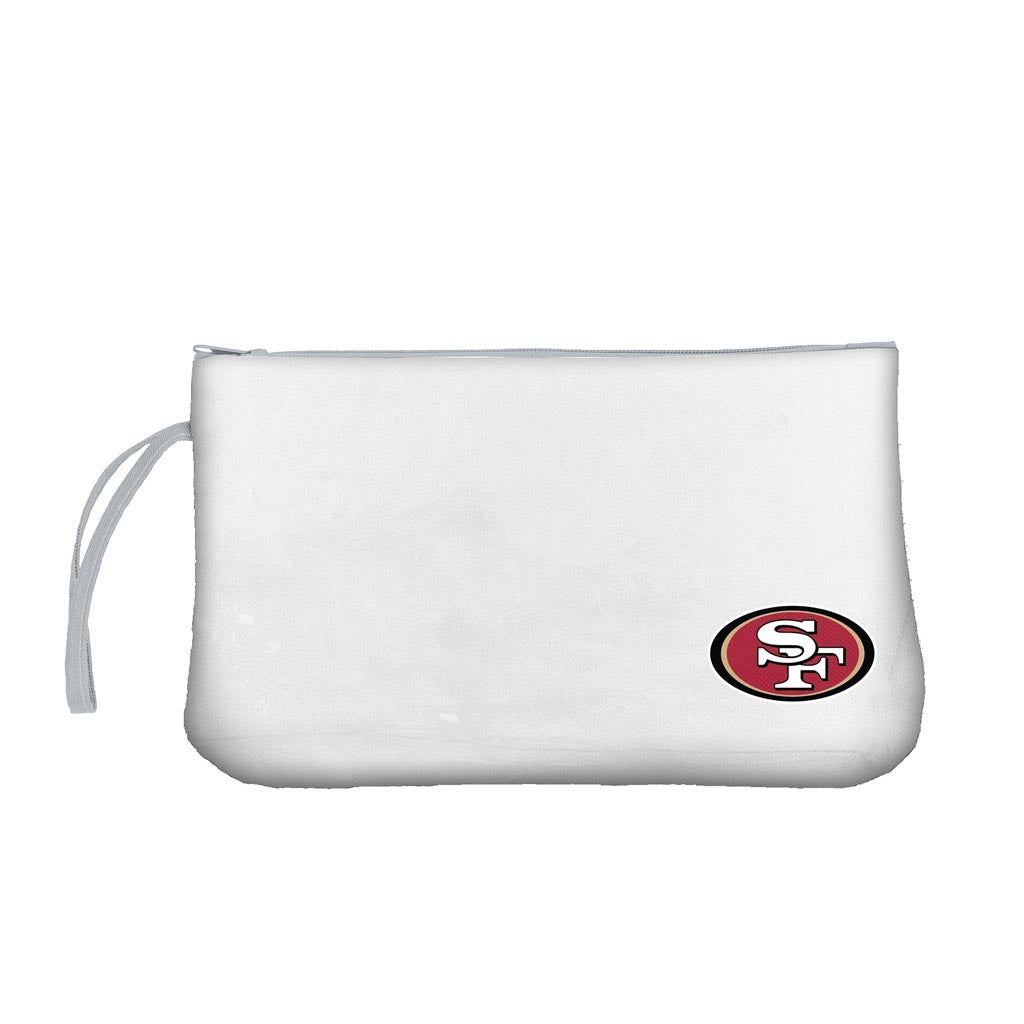NFL San Francisco 49ers Logo Brands Clear Wristlet Bag - Clear