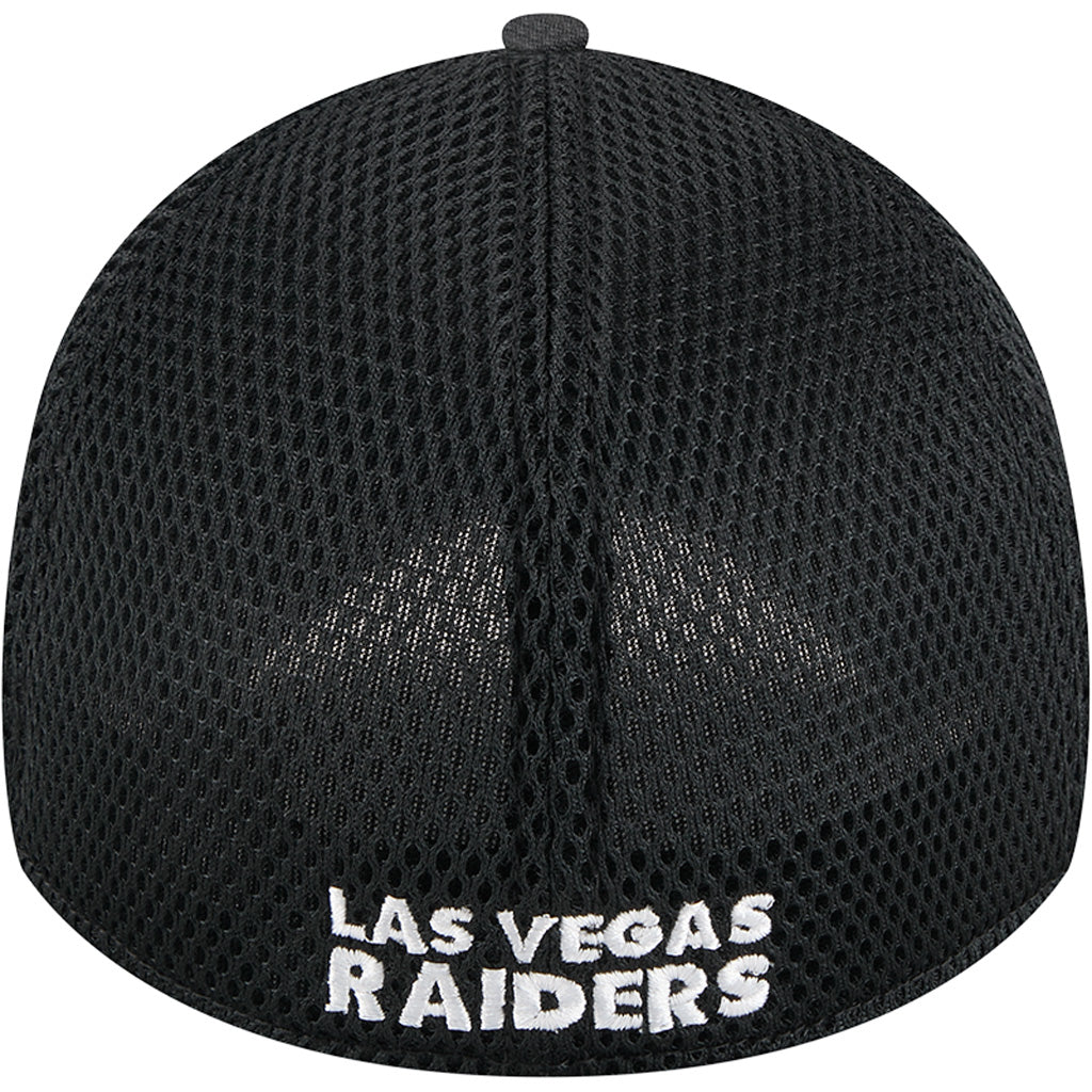 NFL Las Vegas Raiders New Era Black Camo 39THIRTY Flex Fit Hat - Black